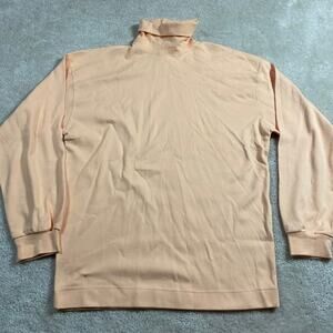 VTG Gap Turtleneck Shirt Mens XL* Orange Cotton 90s Preppy Sweater Pullover
